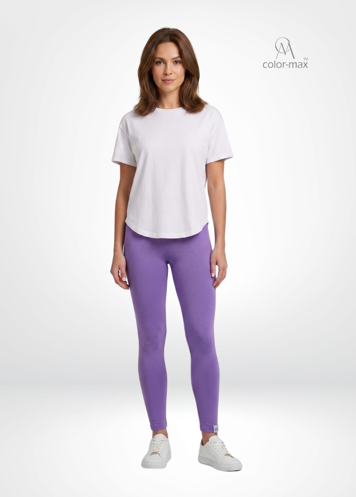 LILAC - Premium Cotton Lycra Ankle Leggings